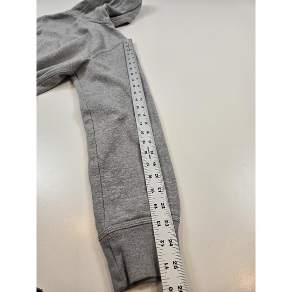 Nike Hoodie Mens Medium Gray Club Fleece Pullover Sweatshirt Swoosh Logo - Picture 10 of 12